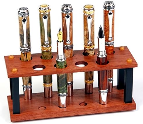 Lanier Pens Bubinga and Ebony Upright Stand - 9 Pen