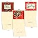 The Best Card Company Variety Pack of 10 Retro Christmas Greeting Cards with Envelopes, Humor Holiday Assortment for Men and Women (10 Designs, 1 Each) - A Crimson Christmas M1757XS