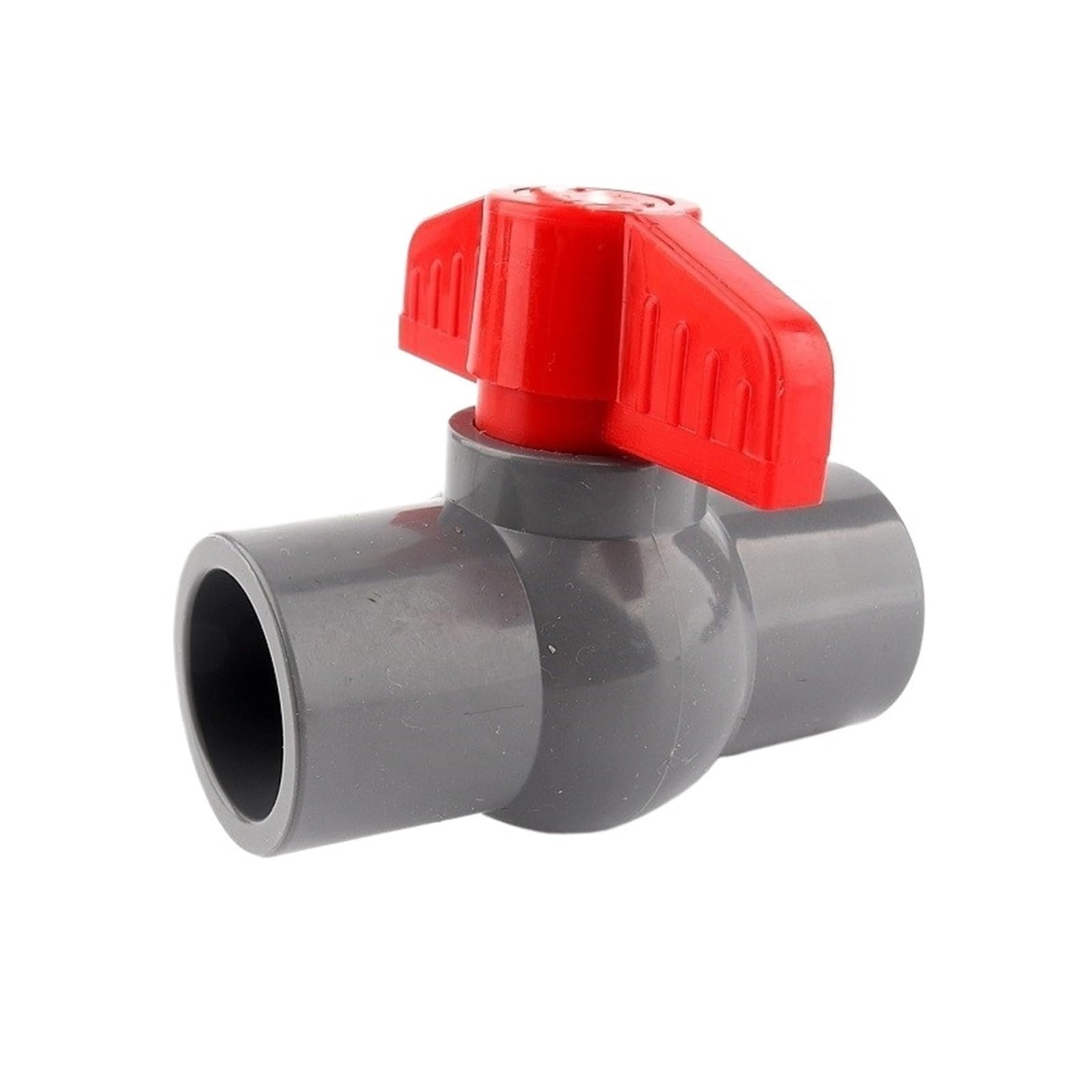 CHATROOM 1/3 Pcs 20-160 Mm Grau PVC Flache Kugel Ventil Garten Bewässerung Schlauch Anschluss Armaturen Aquarium Schalter Globe Ventil Große Größe(3pcs,ID 40 mm)
