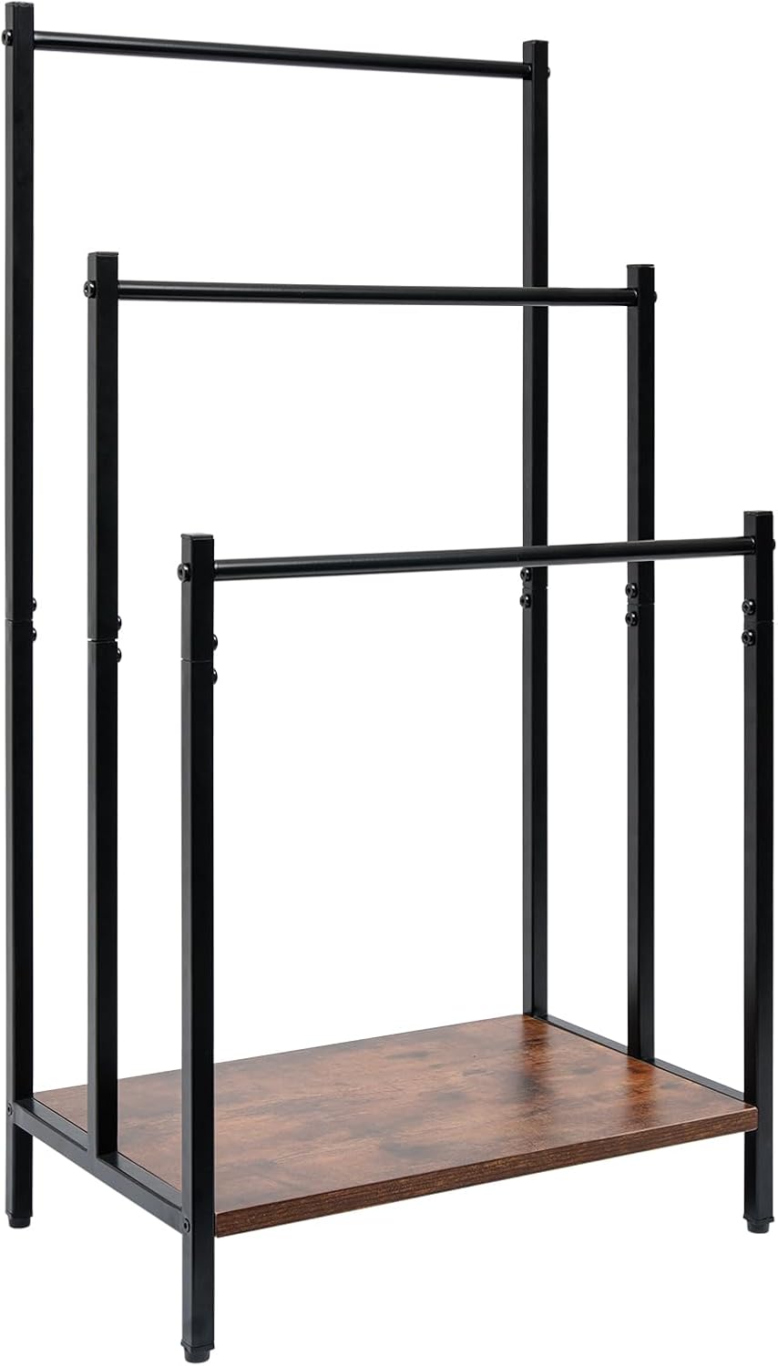 Towel Rails Blanket Storage for Living Room, Drying and Display Rack with Shelf, Freestanding Towel Holder for Bath Storage, Hand Towels, Outdoor Pool Towel