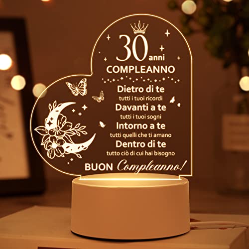 Regalo Donna Compleanno 30 Anni, 30 Anni Regalo Uomo Compleanno 1993,...