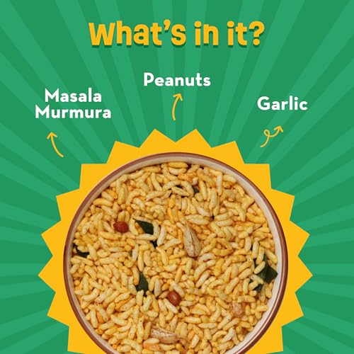 Image of GO DESi - Garlic Masala Murmura | No Palm Oil | Indian Snacks | Street Food | 100 gms | pack of 2