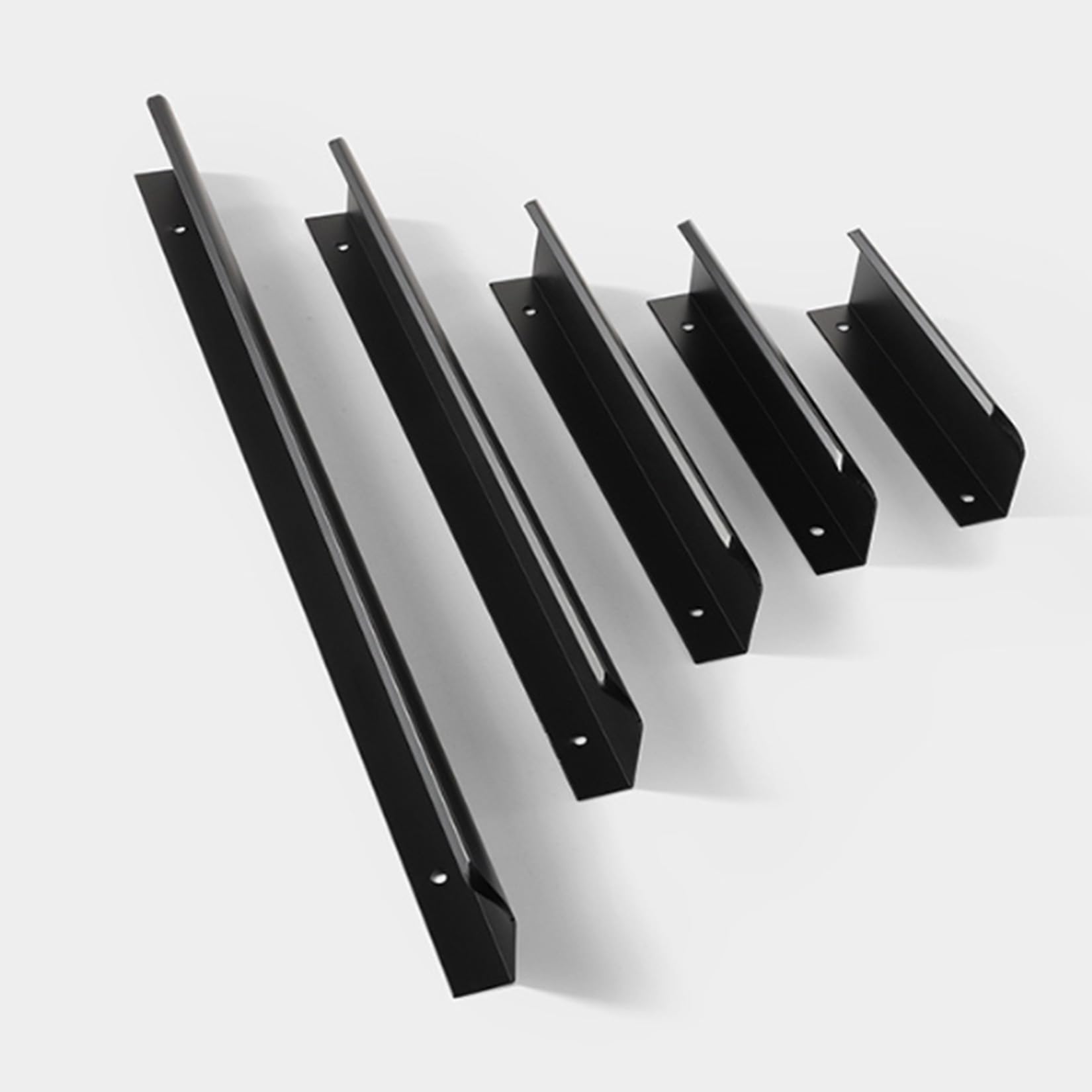 Tiradores para muebles de aluminio con perfil oculto de alta durabilidad