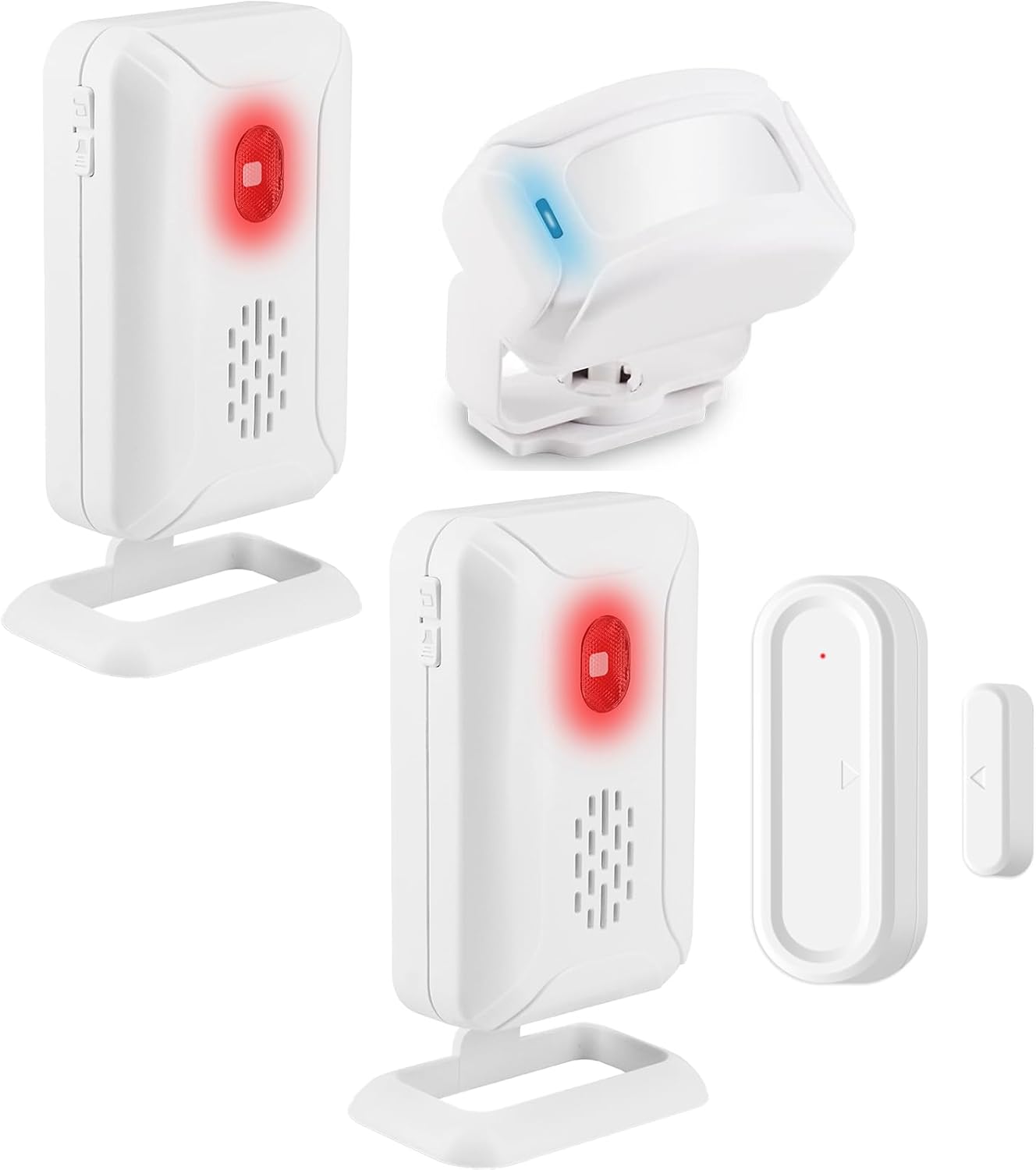 GREENCYCLE Wireless Motion Sensor Door Bell and Door Open Chime for Business Entry, Store Welcome Buzzer Monitor, Motion Sensor Detect Alarm, Caregiver Reminder for Elderly, Visitor Bell