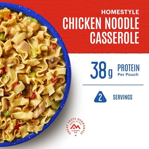 Mountain House Homestyle Chicken Noodle Casserole | Freeze-Dried Camping Food | 2 Servings
