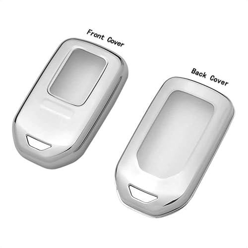Miniatura 6 de TANGSEN Funda para llavero inteligente de poliuretano termoplástico plateado compatible con Honda Accord Hybrid CROSSTOUR CR-V CR-Z FIT HR-V ODYSSEY