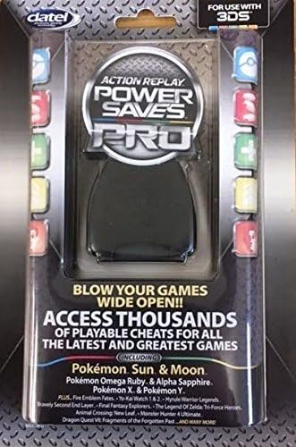 Datel Action Replay Power Saves Pro 2017 - Game Saves/Cheats for Pokemon Moon & Pokemon Sun (Nintendo 3DS/2DS)
