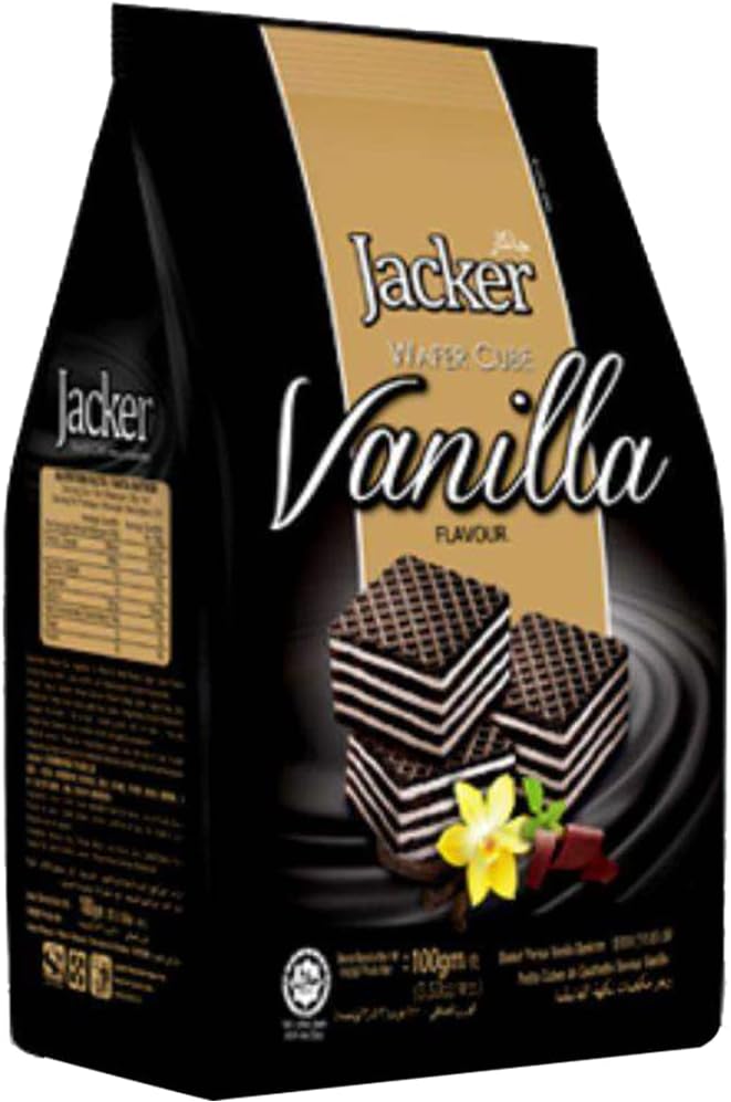 Jacker Wafer Cube Vanilla, 100 g