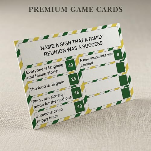 Tsunerrorami Family Feud Style Game Cards for Adults & Family – Fun Trivia Party Game for Family Night, Holidays, Reunions & Groups - Image 3