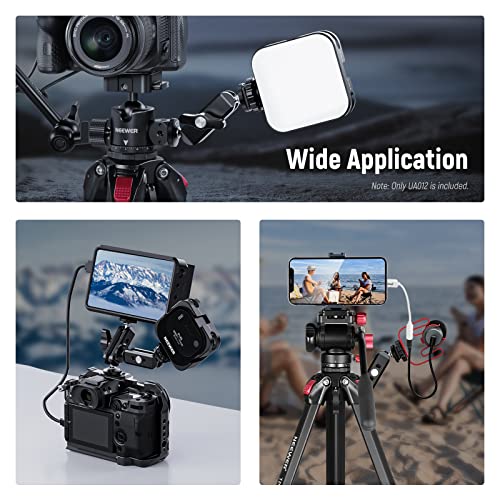 Image of NEEWER Flexible Articulating Magic Arm with Dual Ball Heads, CNC Machined Aluminum Alloy with 1 /4 inch Screws&Holes for Camera Monitor, LED Light, Microphone, Tripod, Compatible with SmallRig Cage, UA012