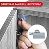 LouMaxx Softclose - Set Di 4 Ammortizzatori Per Porte Da Cucina