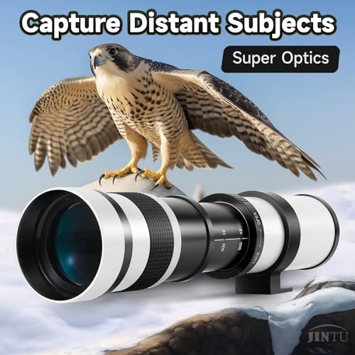 JINTU Telephoto Zoom Lens 420-1600mm f/8.3 Manual SLR Camera Lenses for Nikon D5600 D5500 D3100 D3200 D3300 D3400 D90 D5200 D5300 D7500 D7100