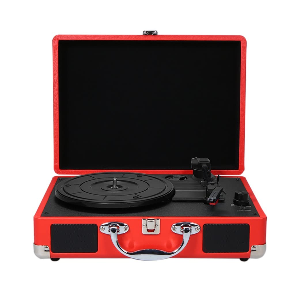 Giradischi Portatile Vintage 33/45/78 Giri Giradischi in Vinile LP Lettore fono Grammofono Altoparlante Incorporato