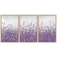 SIGNWIN 3 Piece Framed Canvas Wall Art Landscape with Trees Canvas Prints Home Artwork Decoration for Living Room,Bedroom - 16