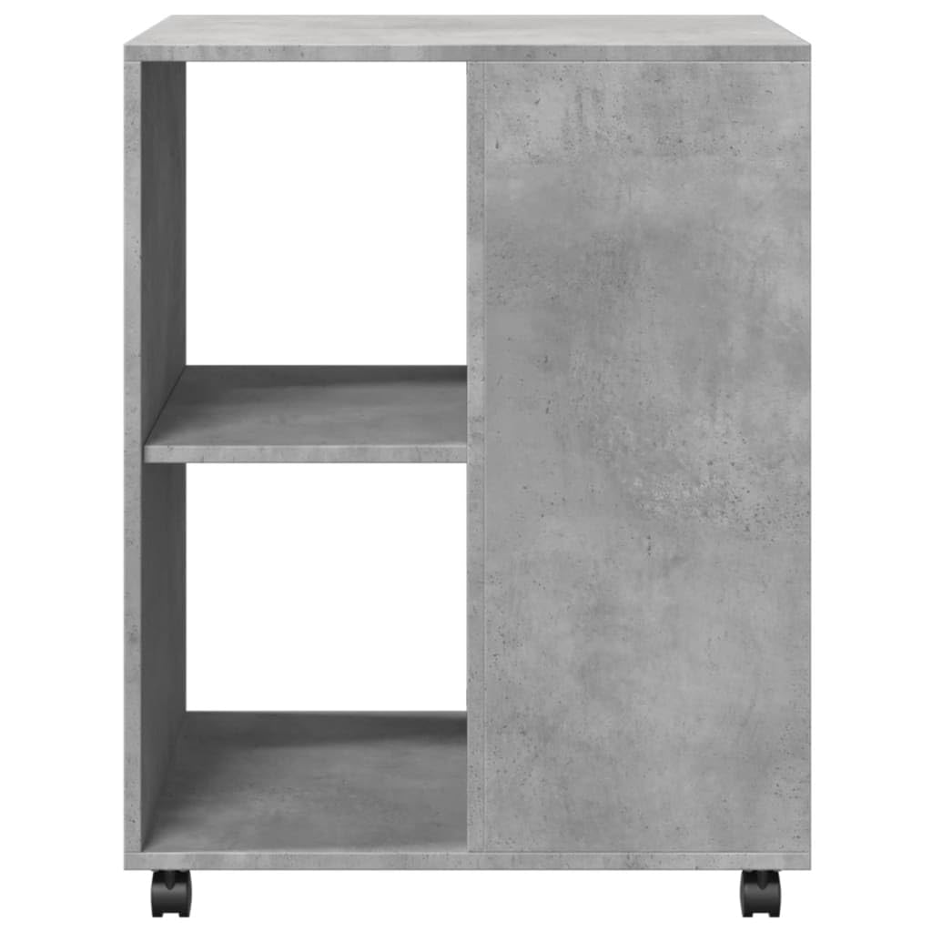 Aktenschrank mit Rollen und Ablagen, Rollcontainer, Mobiler Büroschrank, Büromöbel, Beistelltisch, Aufbewahrungsschrank für Home Office, 55 x 60 x 78 cm, Holzwerkstoff