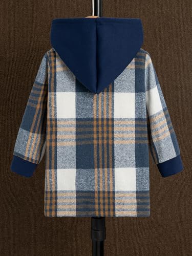 Boys Zip Up Hoodie Sherpa Fleece Lined Hooded Jacket Coat with Pockets2