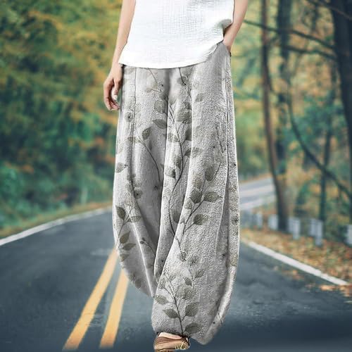 Japanese Art Style Harem Pants for Women 2025 Fashion Summer Causal Wide Leg Elastic Waist Lantern Pants with Pocket - Image 2