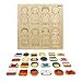 Wooden Puzzle for Toddlers 1-3, Children of The World Racial Cognition Dress-up Peg Puzzle Educational Toys, 24 Pieces Mix and Match Boys and Girls Multicultural Diversity Toys for Kids