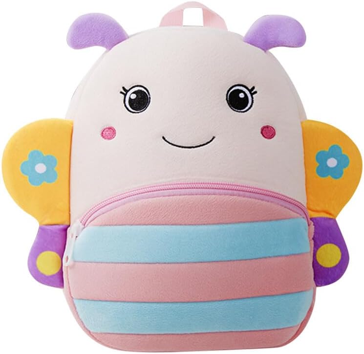 Zaino per bambini Borsa per l’asilo Borsa per l’asilo per ragazzi e ragazze Zaino per la scuola carino Zaino per la scuola dell’asilo 3D Zaino in morbido peluche con animali per bambini all’aperto Uso quotidiano 3-7 anni