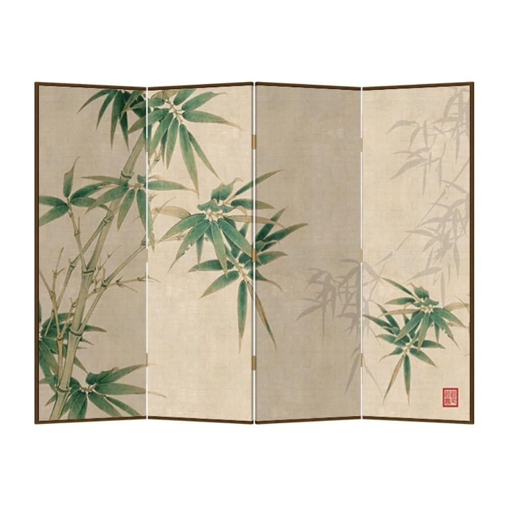 Privacy Screen Home Chinese Screen Partition Entrance Living Room Modern minimalist Tea Foldable Retro Folding Bamboo Room Divider
