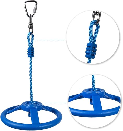 Miniatura 3 de OYOCOOL Rueda ninja obstáculo para niños y adultos 360 grados giratoria articulación jungla gimnasio mono rueda curso al aire libre interior patio