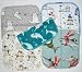 1 Ply Printed Flannel 8x8 Inches Set of 5 Sea Bundled