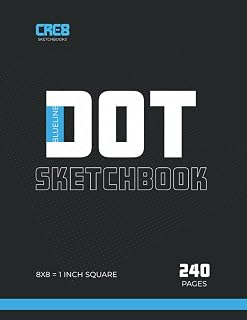 Independently published BLUELINE DOT SKETCHBOOK: 240 Page Dot Grid Sketchbook