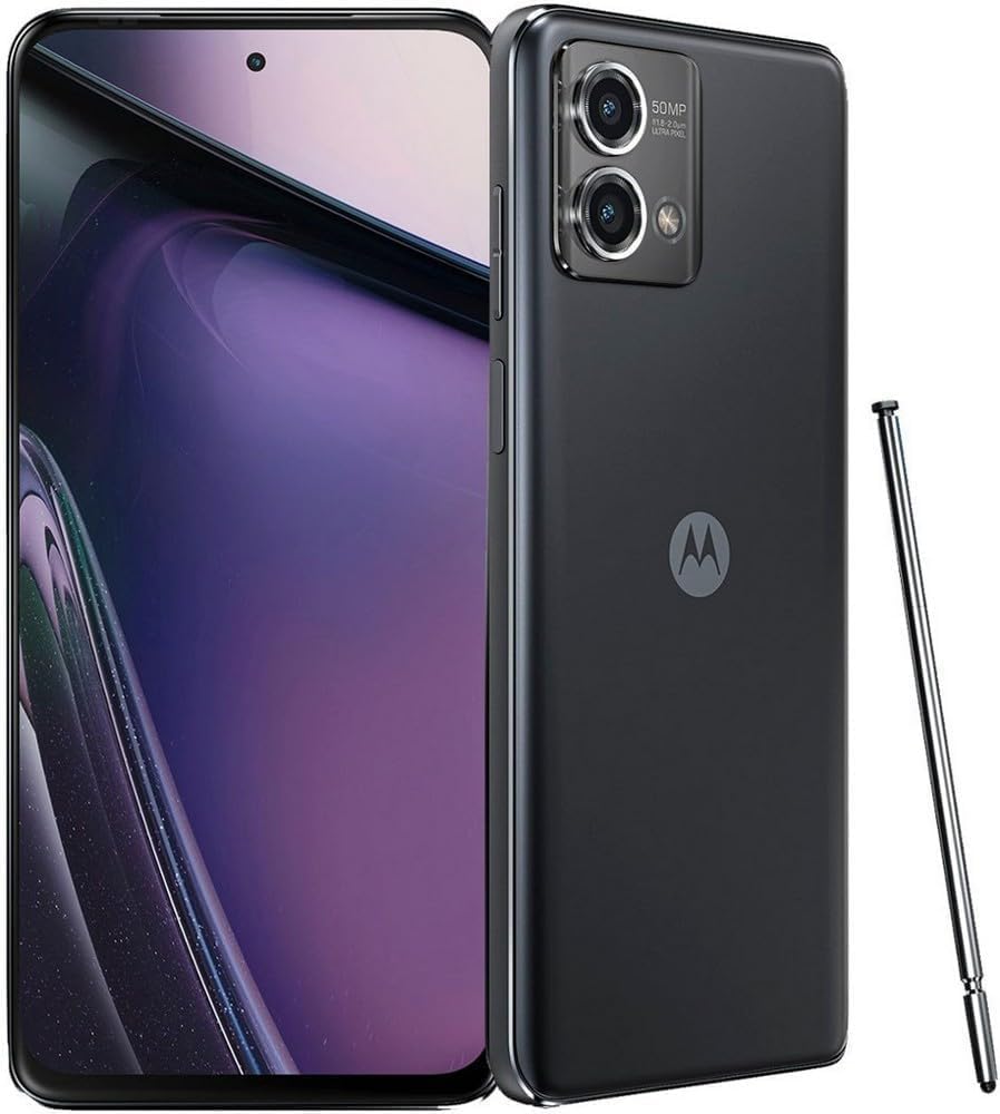 Motorola Moto G Stylus 5G (2023) XT2315 128GB Storage 4GB RAM 6.6" FHD+ Display 50MP Camera Boost Mobile Black (Renewed)