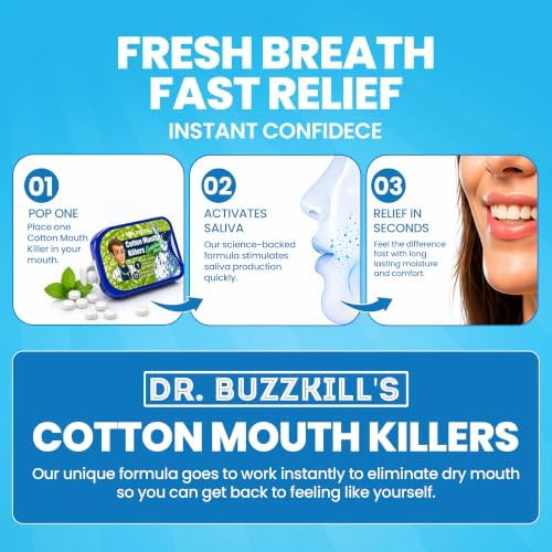 Dr. Buzzkill's Cotton Mouth Killers Variety 6-Pack Sugar Free Mints. - 4