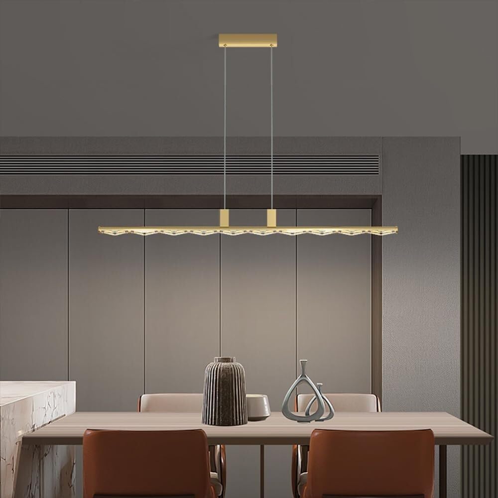 Dario Moderno a LED Moderno lineare a Sospensione Dario dimmerabile Acrilico Altezza reabile Dari a Sospensione per Soggiorno Tavolo da Pranzo Bar per Isola Cucina