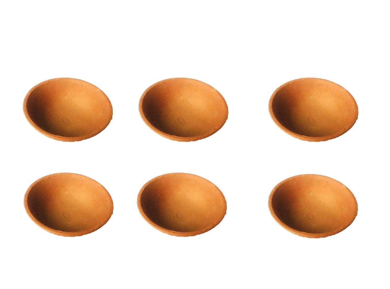 Shree Creations Traditional Clay Diyas Set of 10 (9 Sarai + 1 Sikora) for Navratri, Diwali, Puja & Decoration