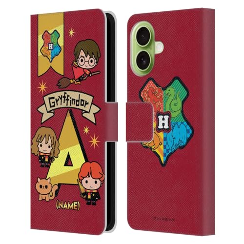 Étui Portefeuille en Cuir compatible avec Apple iPhone 17 Coque Personnalisée Harry Potter