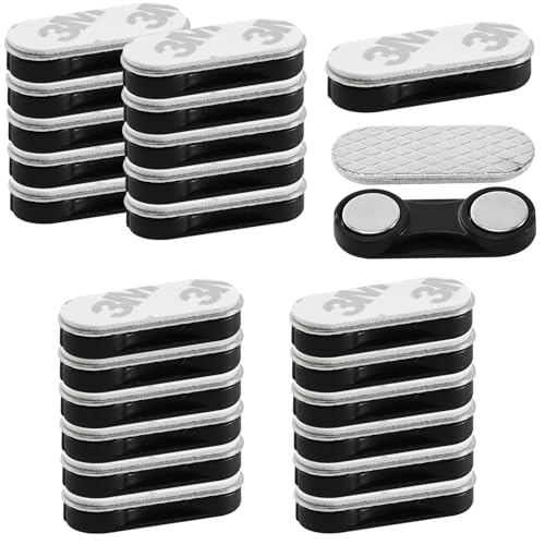 Joycabin 24 Stück Magnetischer Vorhangverschluss Fliegengitter Clips Selbstklebende Magnetischer Vorhangverschluss Clips DIY Magnet fliegengitter Fenster Ohne Bohren für Küche Wohnzimmer Balkon