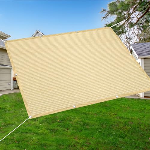 Voiles ombrages multi couleur taille bâche terrasse perméable eau - 6