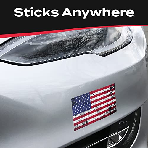 Image of Stickios Distressed American Flag Decal - Made in USA