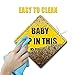 VaygWay Baby Up in This Bitch- Car Sticker Safety Sign Funny- Reflective Vehicle Board Decal Sign- Baby in This B Sticker