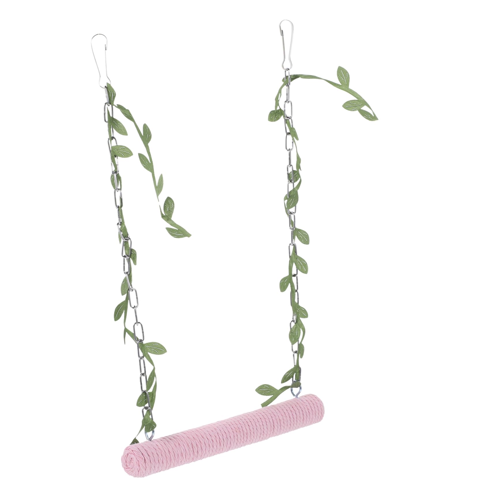 VANZACK 5pièces Balancoire Bois pour Oiseaux Perchoir Suspendu Bois pour Perruches Perroquets Et Cacatoès Jouet Activité Naturel pour Cage à Oiseaux