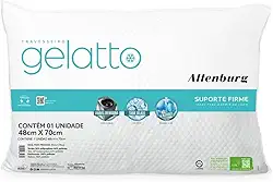 Travesseiro Gelatto Toque Gelado Refrescante Macio Para Quem Dorme de Lado Altenburg