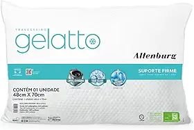 Travesseiro Gelatto Toque Gelado Refrescante Macio Para Quem Dorme de Lado Altenburg