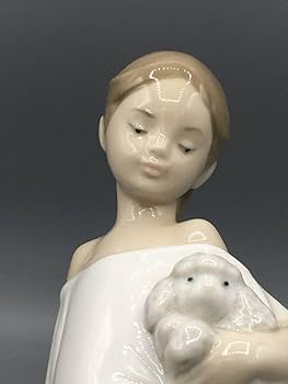 LLADROリヤドロ置物　女の子と犬 Amazon.co.jp: リヤドロ(Lladro) 犬と少女 仔犬たちの行進 #6784