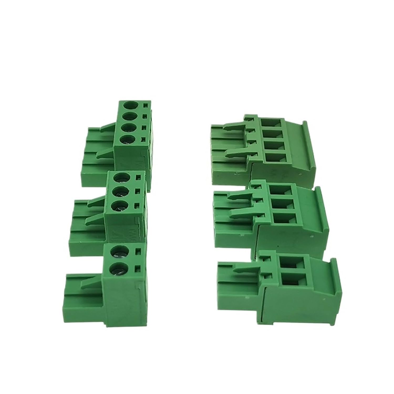 10Pcs Pluggable PCB Screw Terminal Block Connector Pitch 5.08mm 2/3/4/5/6/7/8/9/10P Male 2EDGK/KA Plug-in Bornier(2EDGKA (10pcs),6p)