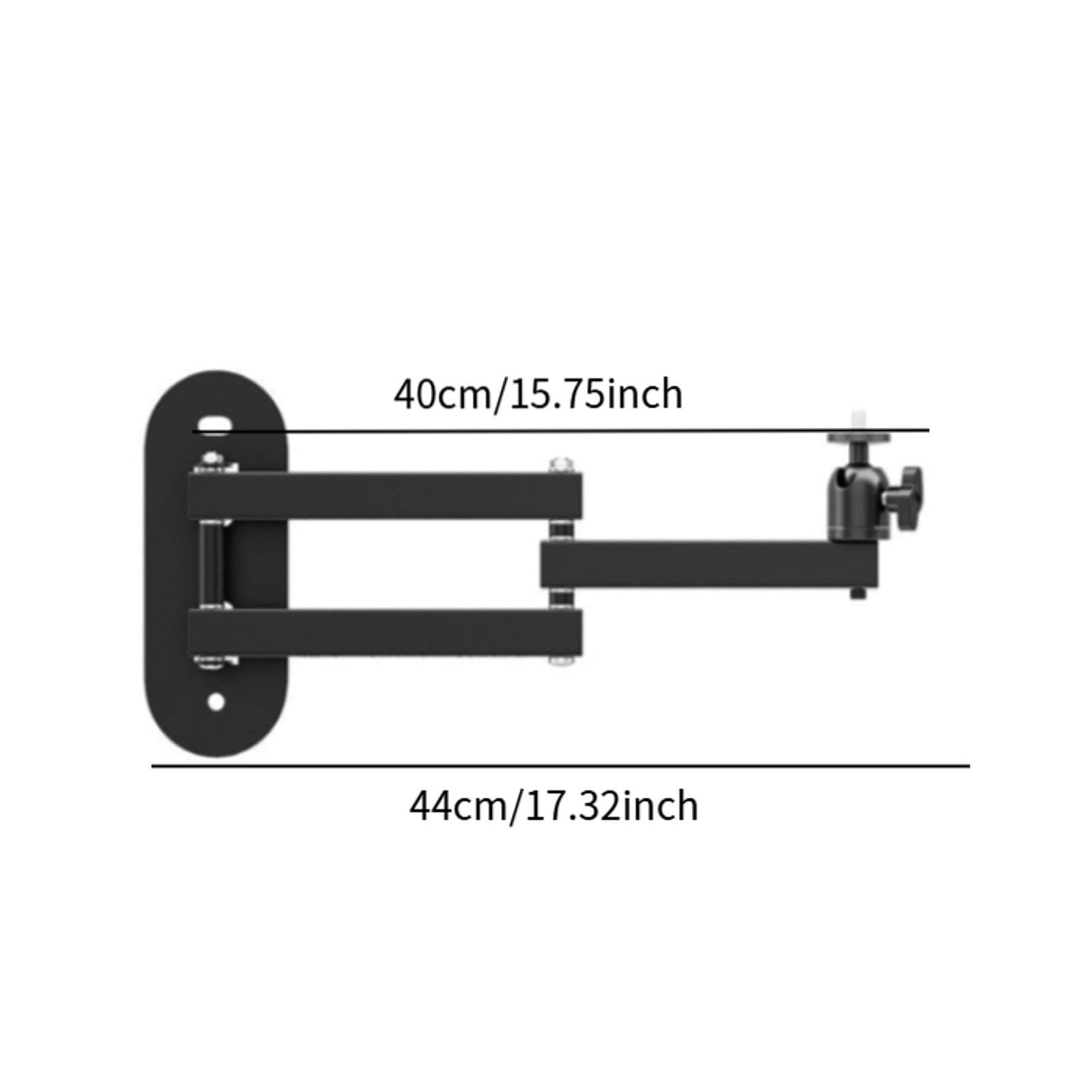 Supporto Proiettore Universale Stand Pieghevole Regolabile con Staffa Porta Proiettore Fissaggio a Vite 1/4 Pollici Realizzato in Metallo Resistente a, Biassiale 40 cm