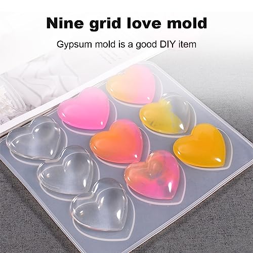 WJRQD Stampo in silicone a forma di cuore,Stampi