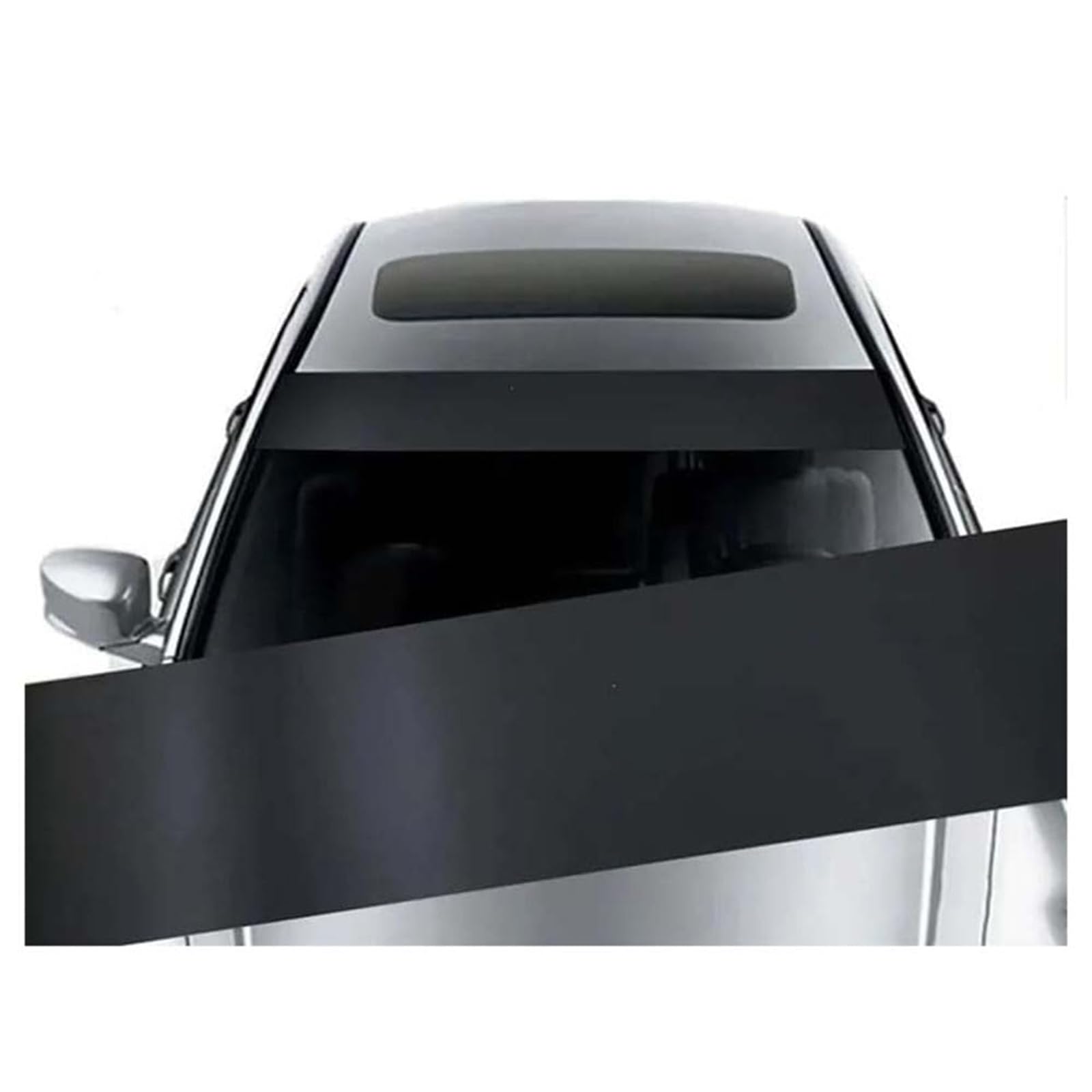 MLUQPEZUZ Windscreen Sunshade Strip,for Ford EcoSport 2018-2025 2026 Sun Visor Front Windshield Banner Waterproof Vinyl Decal Window Tint Foil Trim Sticker,A