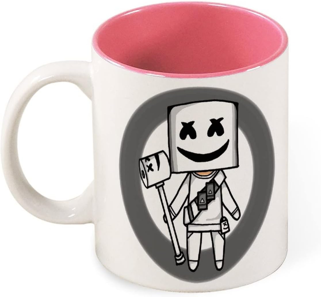 マグカップ マグ Marshmello マシュメロ コーヒーカップ セラミックおしゃれコップ 男性 人気 Pink Style 1 かわいい 女性 再再販