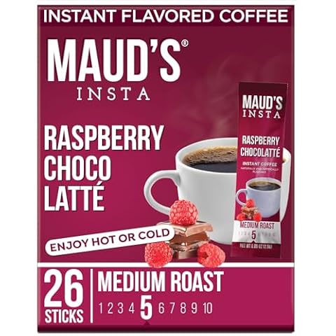 Maud's Raspberry Chocolate Instant Coffee Packets Cover