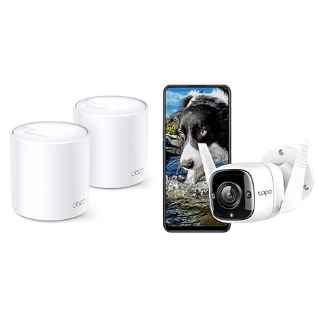 TP-Link Deco X20(2-Pack) AX1800 Whole Home Mesh Wi-Fi System, Next-Gen WiFi 6, Replace Routers and W