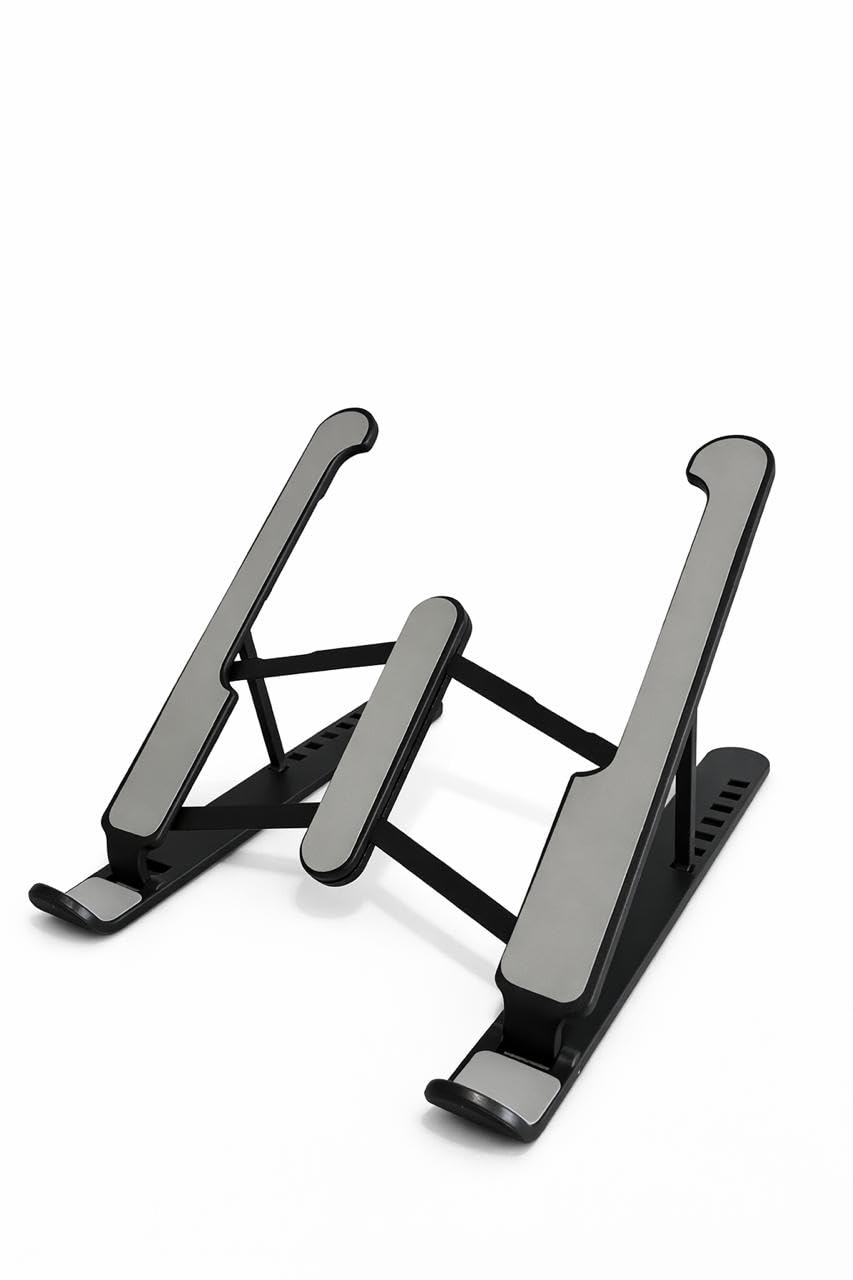Suporte para Notebook Ajustável em Alumínio 6 Posições, Dobrável, Ergonômico para