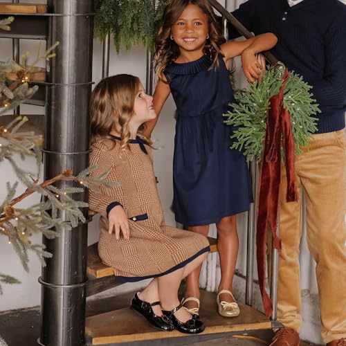 Image of Hope & Henry Girls' Milano Tipped Sweater Dress