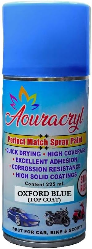 PU Spray Paint – Oxford Blue (RC Colour Reference), 225ml | Compatible with MRU. Cars | Automotive Touch-Up & Panel Use (Pack of 1)